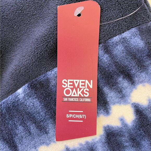 Seven Oaks Children's 1/4 Zip Fleece Pull Over Sweatshirt in Blue Size 6/7 - Picture 8 of 13
